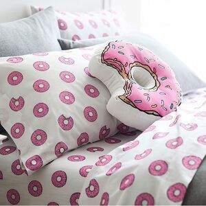 NWT RETIRED Pottery Barn Teen The Simpsons Donut Sheet Set XL Twin